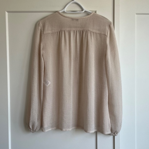 Aritzia Babaton⎜ALLAN BLOUSE⎜BONE - Picture 10 of 11